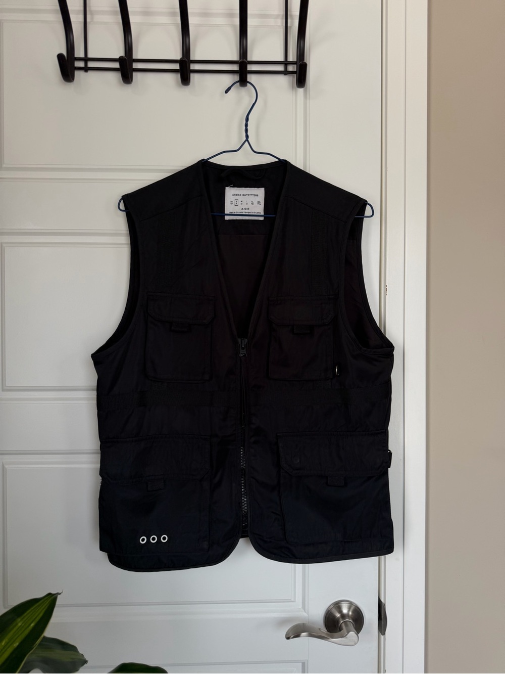 Urban Outfitters Black Multi-Pocket Utility Vest